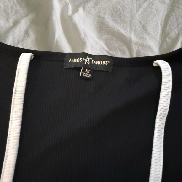 Black and White Women's Top - Picture 3 of 4